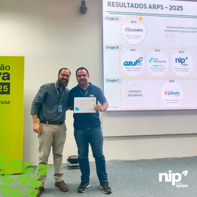NIP é reconhecida por excelência em Saúde e Segurança do Trabalho em workshop da Energisa Sergipe