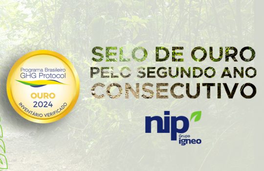🎉 Pelo segundo ano seguido, conquistamos o Selo Ouro no inventário de emissões de Gases de Efeito Estufa!